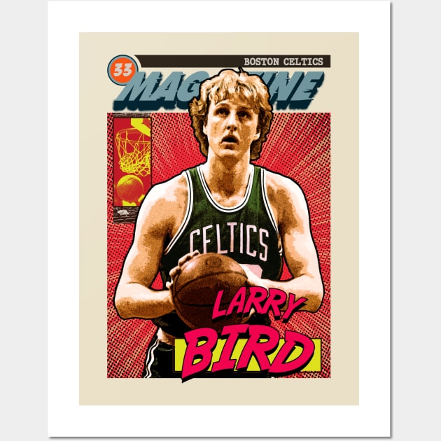 Larry Bird - Comics Magazine Retro Wall Art by Puaststrol